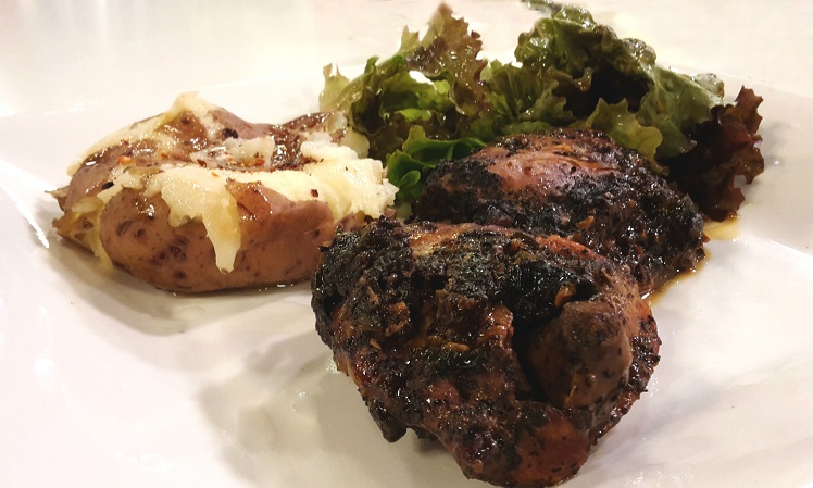 Pollo al té negro