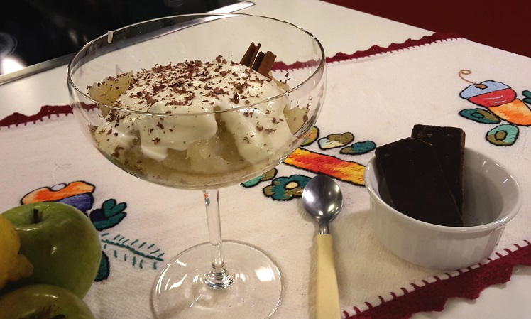 Postre de manzana express