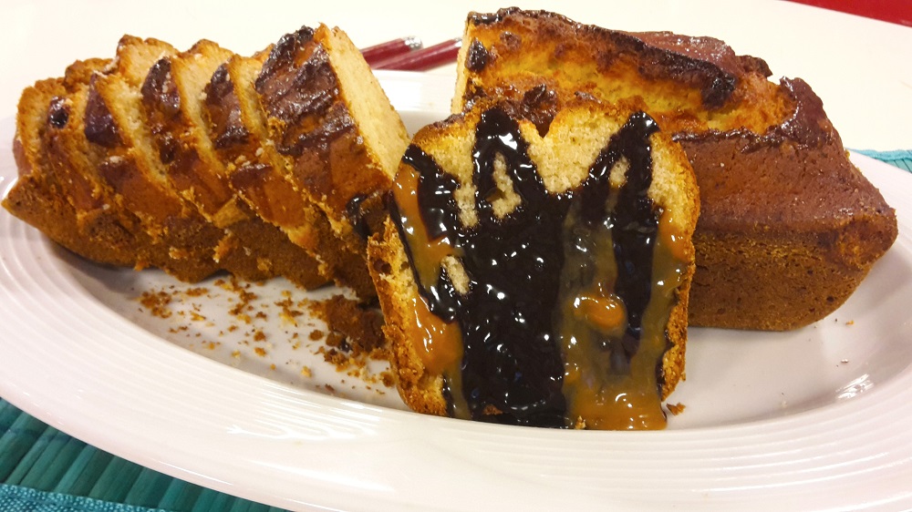 Pan de banana en licuadora