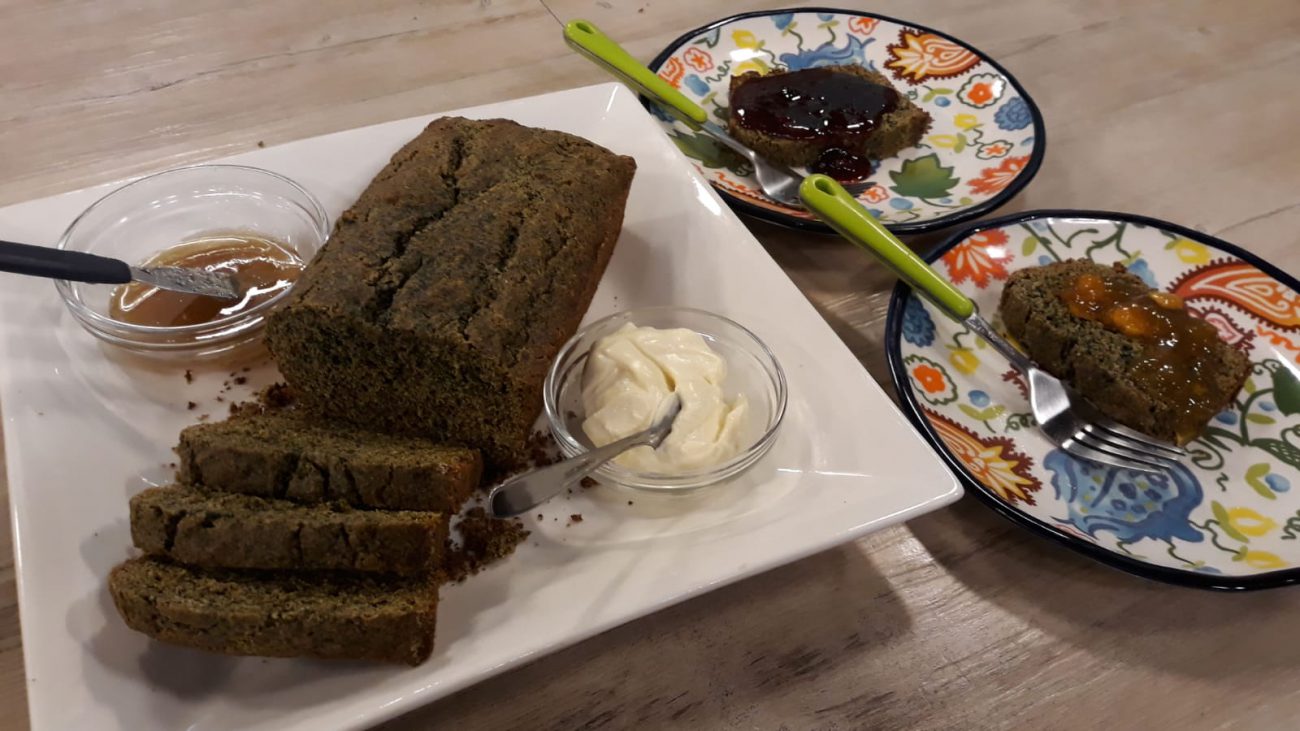 Budín de yerba mate