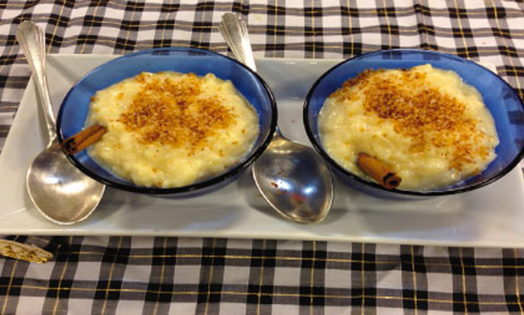 Arroz con leche de coco