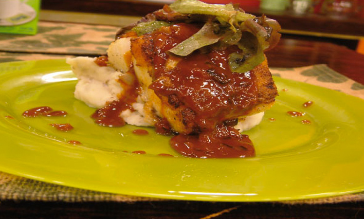 Bacalao fresco en salsa agridulce picante