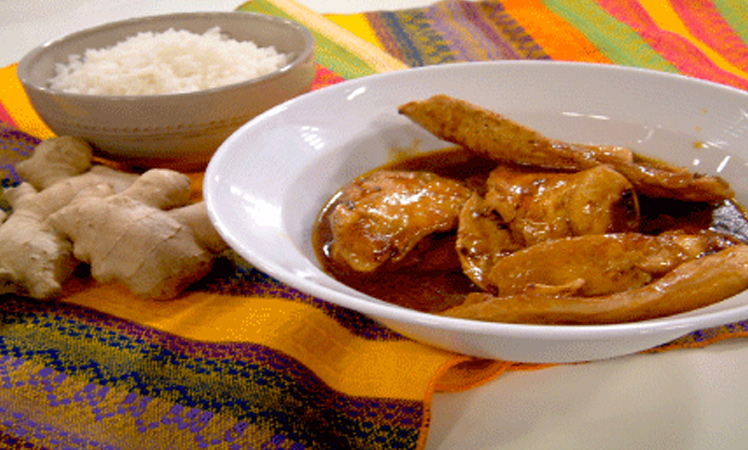 Bifecitos de pollo con soja y jengibre