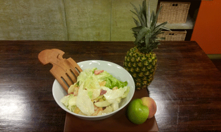 Ensalada de frutas con vinagreta agridulce EQUAL