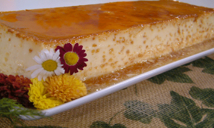 Receta de flan de té President casero