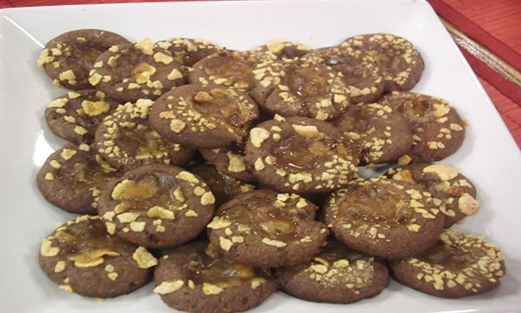 Ojitos de chocolate y dulce de durazno Los Nietitos