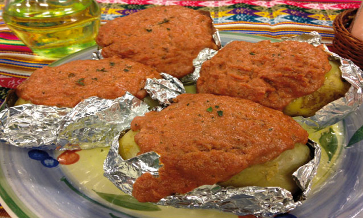 Papas rellenas con paté de campo SCHNECK