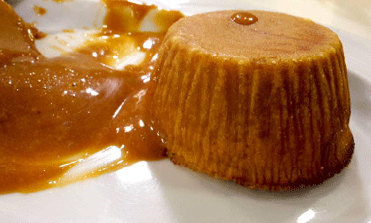Volcán de dulce de leche