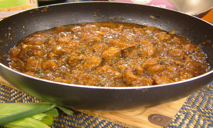 Wok de cerdo agridulce